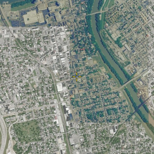 Aerial/Satellite Image of Covington Fire Department Company 1, KY