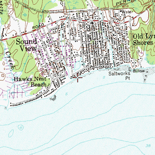 Topographic Map of Swan Brook, CT