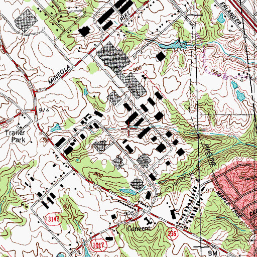 Topographic Map of Cox Business Park, KY
