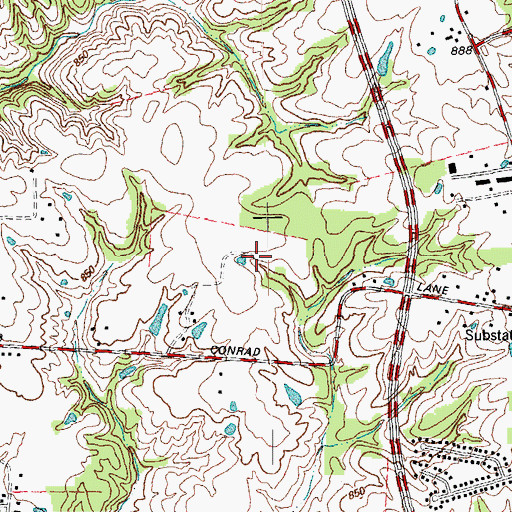 Topographic Map of Gateway Business Park, KY