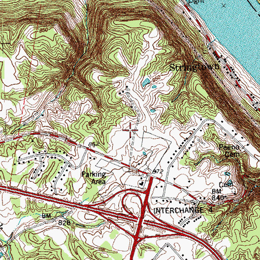 Topographic Map of Skyport Business Park, KY