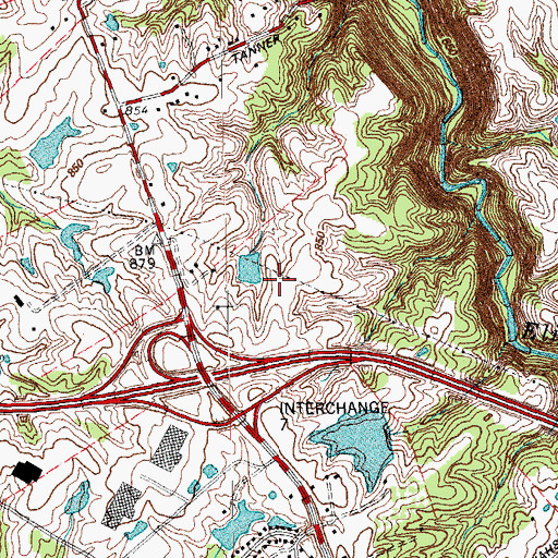 Topographic Map of Southpark International Industrial Park, KY