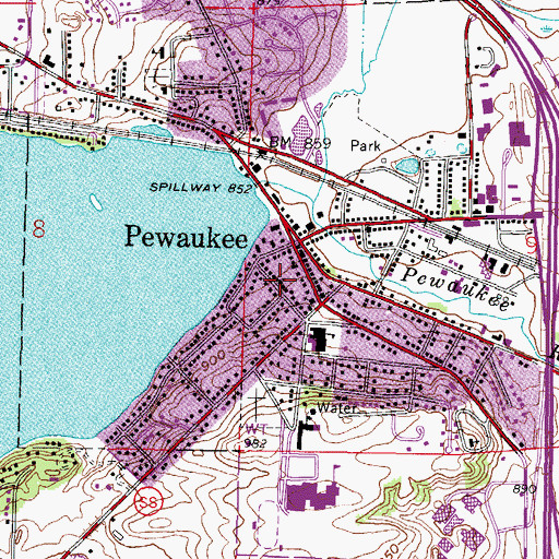 Topographic Map of Holy Apostles Anglican Church, WI