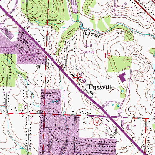 Topographic Map of Saint Anthony Catholic Church, WI