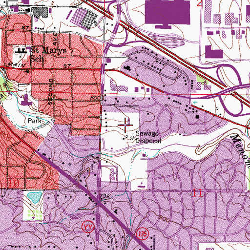Topographic Map of Riverside Elementary School, WI