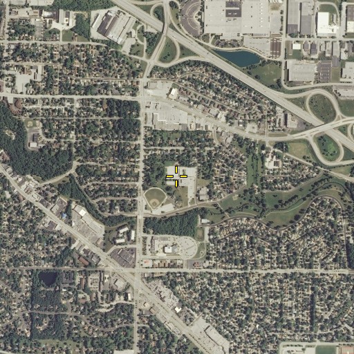 Aerial/Satellite Image of Riverside Elementary School, WI