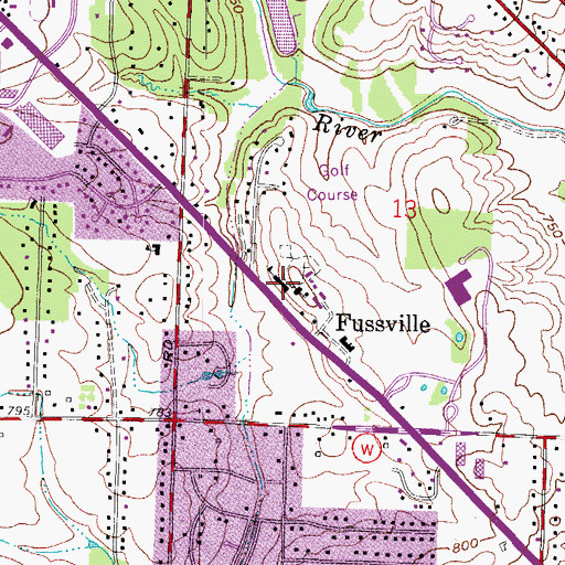 Topographic Map of Saint Anthony School, WI