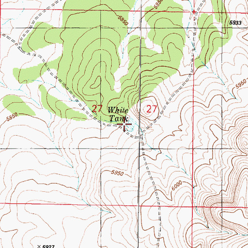 Topographic Map of White Tank, AZ