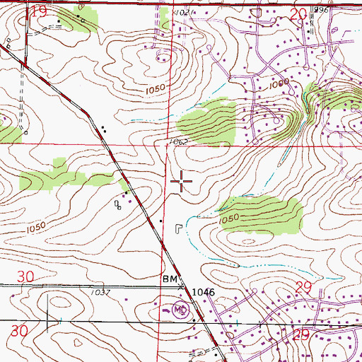 Topographic Map of Ironwood Golf Course, WI