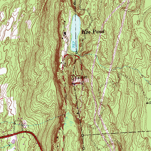 Topographic Map of Talcott Mountain, CT