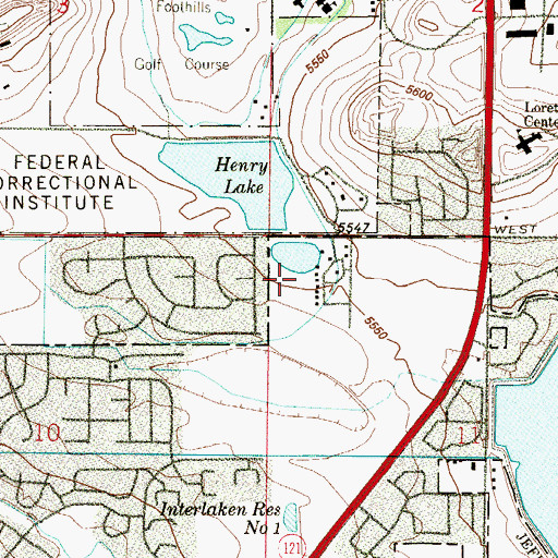 Topographic Map of Lake of Lakes Park, CO