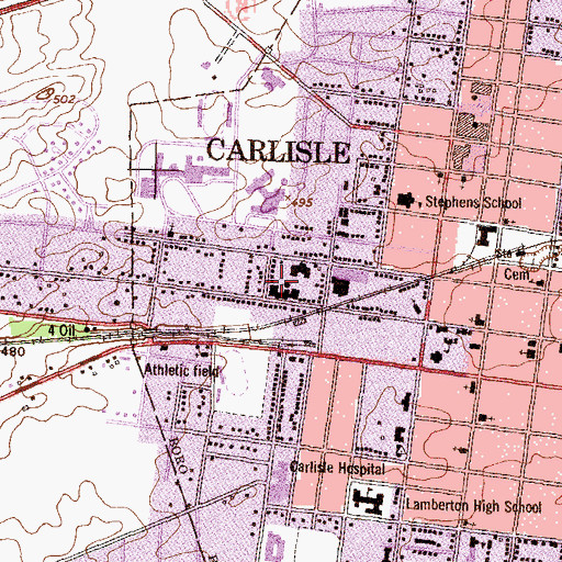 Topographic Map of Goodyear Building, PA