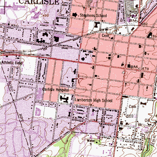 Topographic Map of Landis House, PA