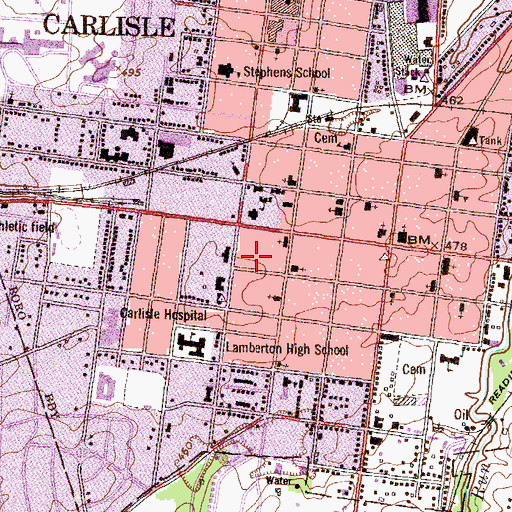 Topographic Map of South College Annex, PA