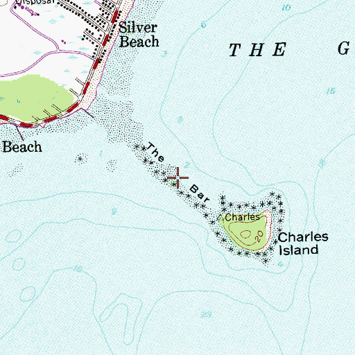 Topographic Map of The Bar, CT