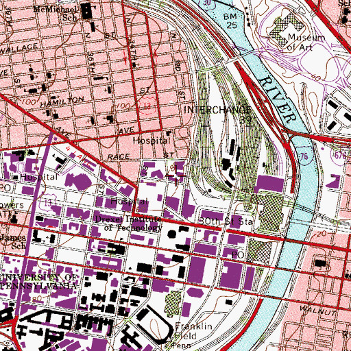 Topographic Map of Design Arts Annex, PA