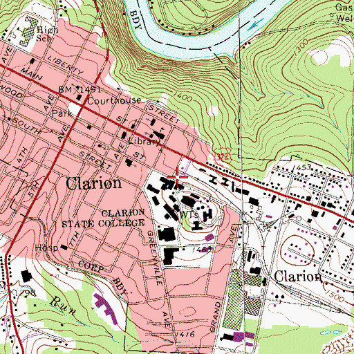 Topographic Map of Gemmell Park, PA