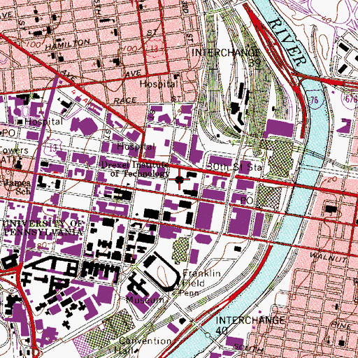 Topographic Map of Korman Center, PA