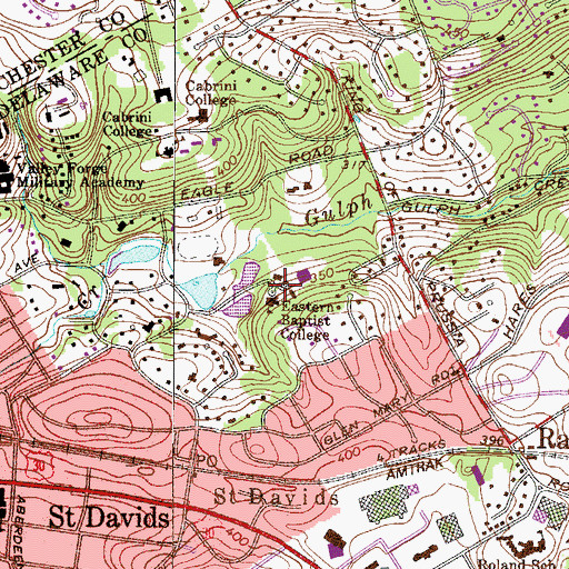 Topographic Map of Mall Cottage, PA