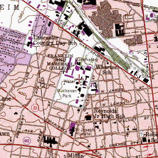 Topographic Map of Appel Infirmary, PA