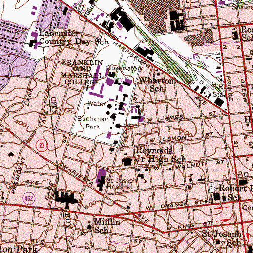 Topographic Map of Healthy Living House, PA