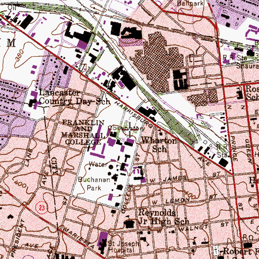 Topographic Map of Sponaugle-Williamson Field, PA