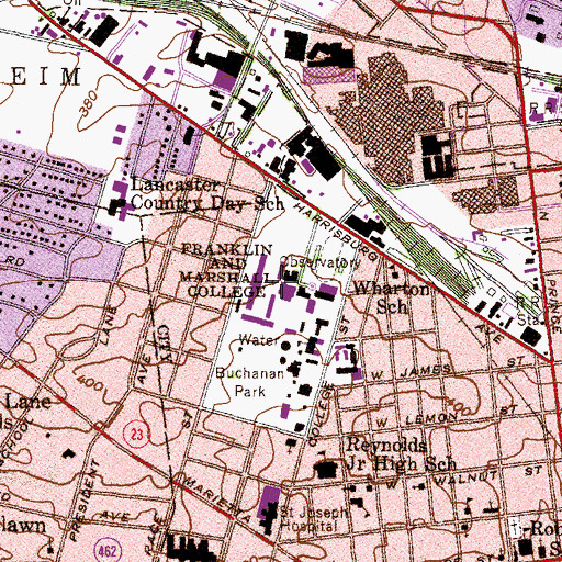 Topographic Map of William M Hackman Physical Sciences Laboratory, PA