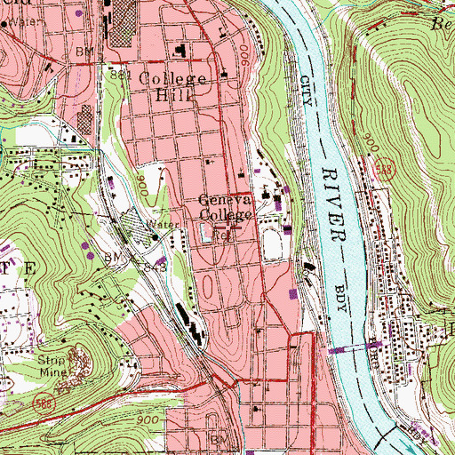 Topographic Map of Hardie House, PA