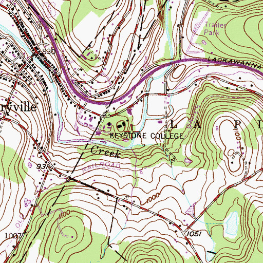 Topographic Map of Holman Design Studio, PA