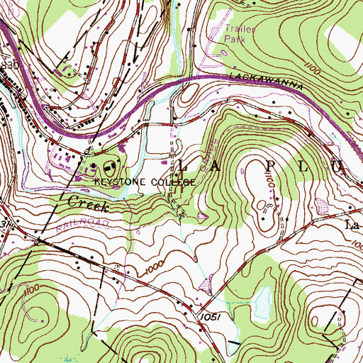 Topographic Map of The Sugar Shack, PA