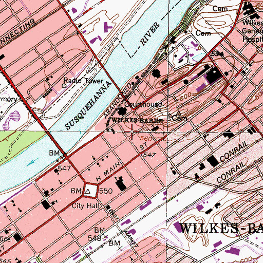 Topographic Map of Guest House, PA