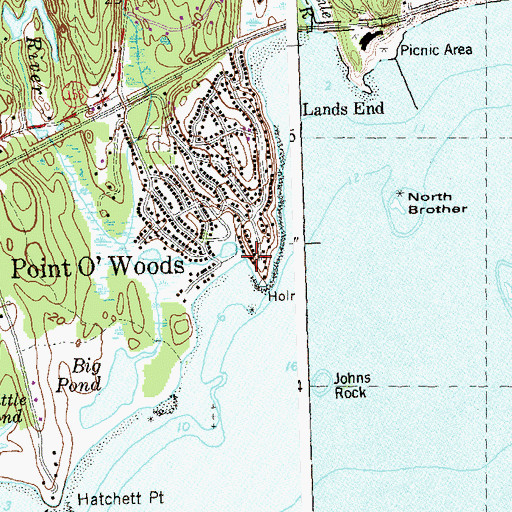 Topographic Map of Threemile River, CT