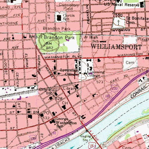 Topographic Map of Wendle Hall, PA