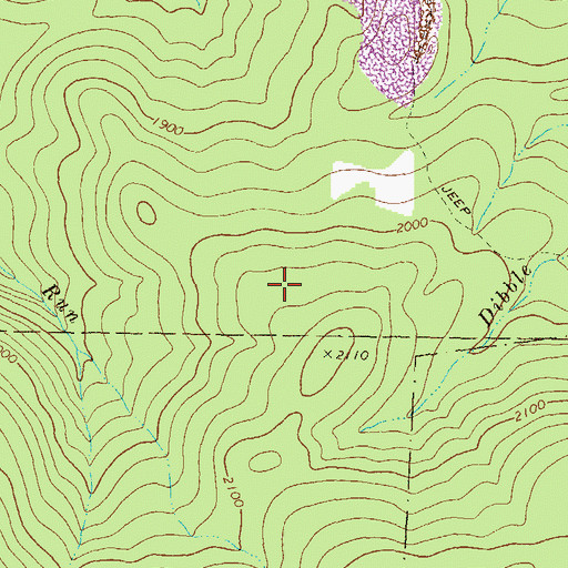 Topographic Map of Helen Lutes Softball Field, PA