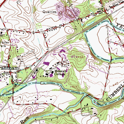 Topographic Map of Engle Health Center, PA