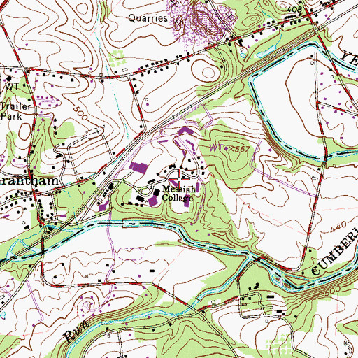 Topographic Map of Kline Hall of Science, PA