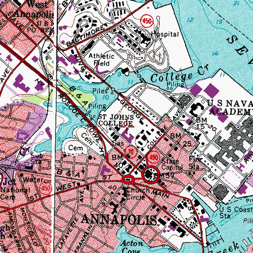 Topographic Map of Mellon Parking Lot, MD