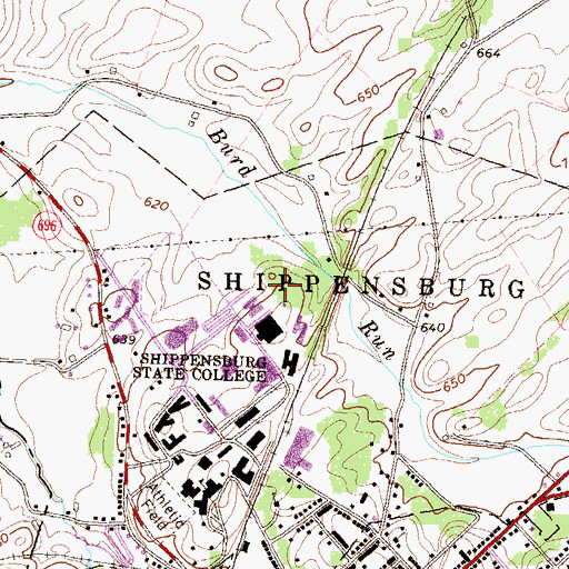 Topographic Map of Seavers Complex, PA
