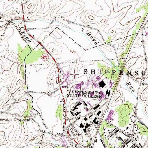 Topographic Map of Seth Grove Stadium, PA