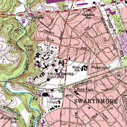 Topographic Map of Bond Lodges, PA