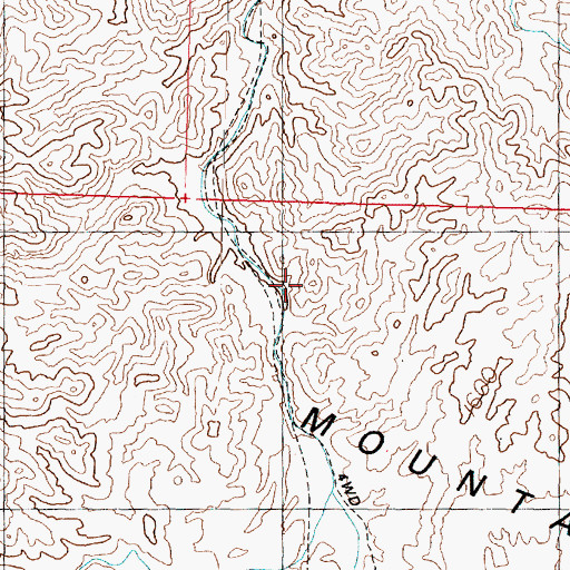 Topographic Map of Buckskin Mountains, AZ