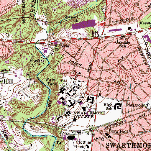 Topographic Map of Kyle House, PA