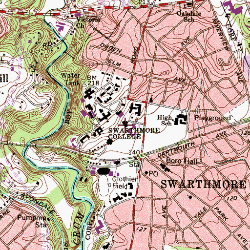 Topographic Map of Old Tarble, PA