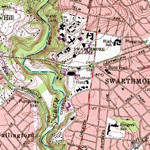 Topographic Map of Tarble Pavilion, PA