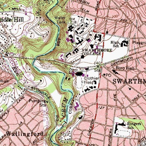 Topographic Map of Ware Pool, PA