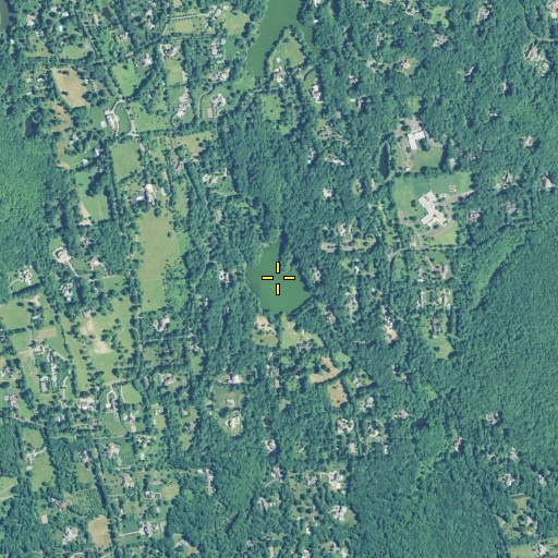 Aerial/Satellite Image of Topping Pond, CT