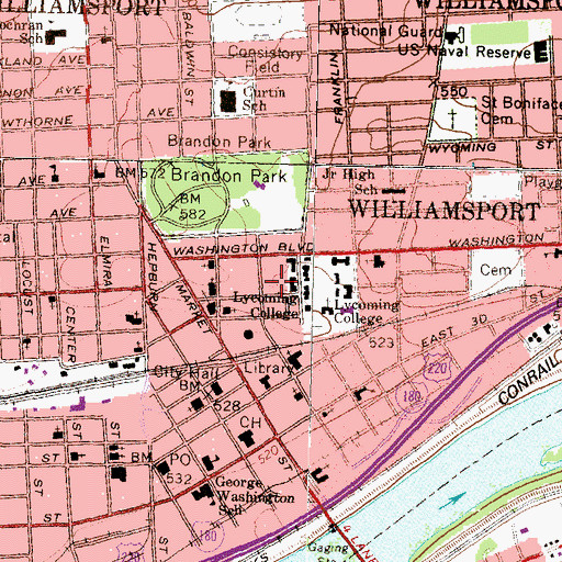 Topographic Map of Doctor and Mrs Fletcher Bliss Forrest Hall, PA
