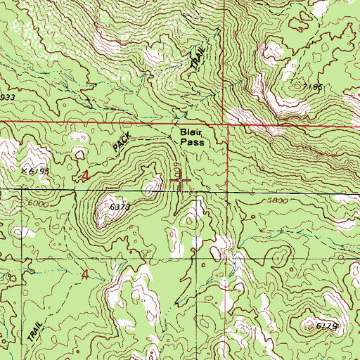 Topographic Map of Alkali Spring, AZ