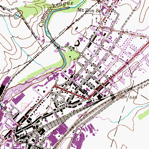 Topographic Map of Art Studio, PA