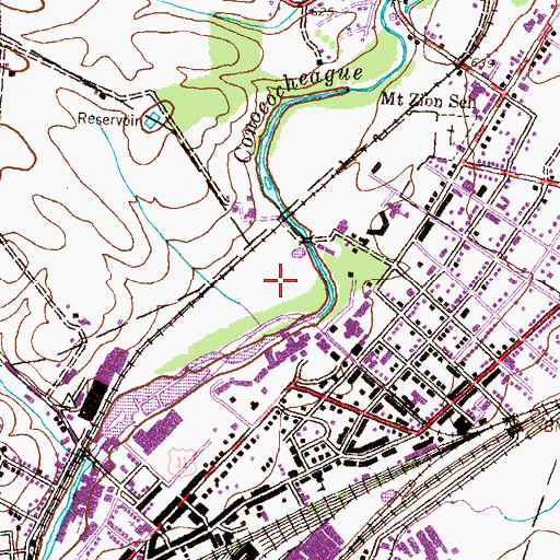 Topographic Map of Kitts Outdoor Arena, PA